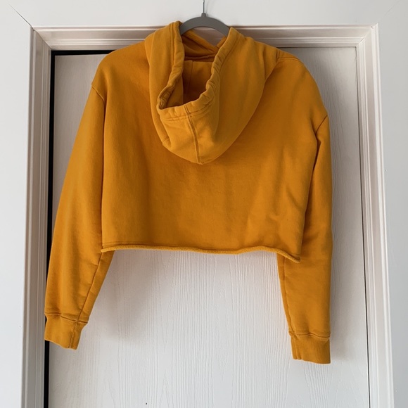 Champion Cropped Yellow Hoodie - Picture 7 of 7